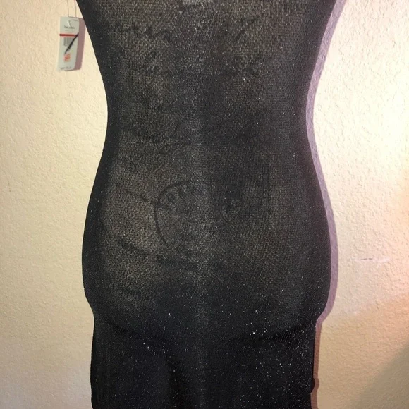 NWT Intimately Free People Black & Metallic Sheer Slip Size XS - Picture 8 of 8